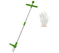 Buhdjfnke Herramienta Extractora de Malezas, Herramienta de Desmalezado Manual con Manejar, Herramienta de Desmalezado de Jardín de Pie para Jardín