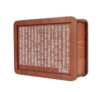 Buhdjfnke Hucha de Madera para NiñOs Adultos, Hucha con Contador, Lata para Ahorrar Dinero, Hucha con Objetivo de Conteo 5000