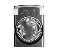 Buhdjfnke Humidificador Escritorio Portátil, Ventilador Aire Acondicionado, Ventilador Enfriador Aire Pequeño para el Hogar, Ajuste Aire para Oficina, Ventilador 3 Velocidades B