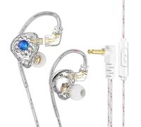 Buhdjfnke In Ear Monitors Auriculares Auriculares 11mm Pet Diafragma Compuesto Dinámico Auricular 3.5mm Transparente con Micrófono
