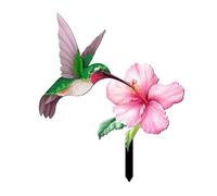 Buhdjfnke Inserciones Decorativas para Jardín, Letrero de Flores para Césped, Estacas para Jardín, Decoración Al Aire Libre, Pájaros, Estaca para Césped, Arte de Patio