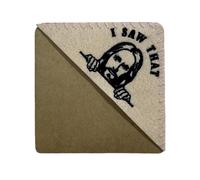 Buhdjfnke Is That Smut - Marcapáginas de Esquina Cosida con Página Triangular de Fieltro Bordada de Jesús Mirando A Escondidas - Regalo para Amantes de los Libros Regalo del Día de Pascua A