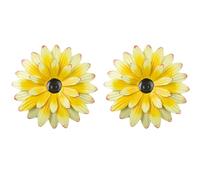 Buhdjfnke Jardín Amarillo Patio Hierro Girasol Decoración de Villa Jardinería Colgante de Pared