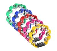 Buhdjfnke Juego de panderetas de doble de 5 piezas con herramienta de percusión de metal