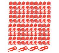 Buhdjfnke Kit de Bloqueo de Puerto RJ45 con Bloqueador de Seguridad de Puerto Ethernet Clave, Protector Antipolvo para Puertos de Enrutador y Computadora, Rojo