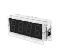 Buhdjfnke Kit de Reloj Digital DIY RGB Colorido con Pantalla de Alarma de Temperatura, Proyecto de Soldadura, Kit Electrónico de Práctica de Aprendizaje para Soldadura