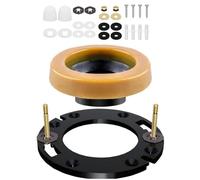 Buhdjfnke Kit de Sellador para Inodoro con Anillo de, Reforzada y Pernos, A Prueba de Fugas, Fácil Instalación, Incluye Herrajes de Montaje (Repuestos).