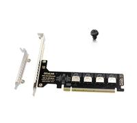 Buhdjfnke Kit de Unidad de Estado Sólido PCI-e 16X A Cuatro SSD U.2 SFF8611 y 8612 Oculink PCIe para Expansión de Placa Base