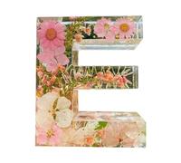 Buhdjfnke Letras Floral Luz de Noche CreativoFlor LED Luces Ambientales Resina Letras Lámpara Fiesta Mesa Adornos Iluminación e