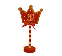 Buhdjfnke Luces de Navidad de estilo vintage, cartel de Norte, luz LED, letrero de calle, decoración navideña para mesa, decoración navideña E