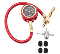 Buhdjfnke Manómetro de Presión de Neumáticos Glow Dial de Doble Escala para Coches, Camiones, SUV y ATV. Manómetro Digital Automático Ajustable Jepp Offroad Rapid Tyre.