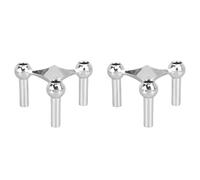 Buhdjfnke Metal Molecular Structure Candle Holder Nordic Silver Candelabra Triangle Candlestick Home Decor Gift