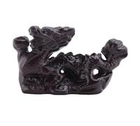 Buhdjfnke Mini estatua de dragón para el del zodiaco, color negro