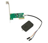 Buhdjfnke Minicontrolador Remoto PCI para PC de Escritorio, 20 M, Inalámbrico, con Interruptor de Reinicio, Encendido y Apagado para Computadora de Escritorio.