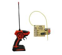 Buhdjfnke Módulo de control remoto de 4 canales (transmisor y receptor) de 2,4 GHz - Pieza de repuesto para coches RC y modelos RC (rojo)