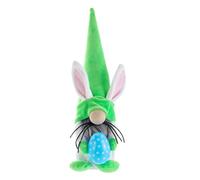 Buhdjfnke Oreja de conejo de Pascua sin rostro, marionetas enanas, decoración feliz para el hogar, huevo de Pascua, conejo, regalo para niños, verde