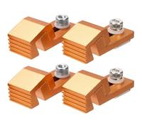 Buhdjfnke Para mecanizado CNC seguro para la máquina CNC 3018, superficies de trabajo en T y placas perforadas, 4 piezas de terminales de placa de presión de lado de enrutador.