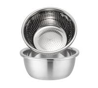 Buhdjfnke para Mezclar de Acero Inoxidable, Ensaladera, de Metal con Lavabo con Filtro de Agua, Lavabo de Acero Inoxidable de 26 cm