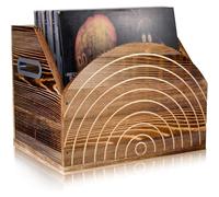 Buhdjfnke Para Records Collector Vinyl Record Storage Vinyl Record Album Madera de madera - Expositor Artistic Artistic