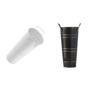 Buhdjfnke Paragüero retro, barril viejo, arreglo floral, decoración, redondo, almacenamiento de paraguas, barril, decoración de puerta