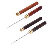 Buhdjfnke Picos de hielo de acero inoxidable con cubierta de seguridad, herramienta de 9 picos para romper puntos de hielo sin contracción para un agarre fácil