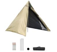 Buhdjfnke Pirámide Tienda de Campaña Sola Tienda Ultraligero Tipi Tienda de Campaña Al Aire Libre Portátil Sola Tienda de Campaña Impermeable Senderismo Mochilero A