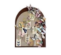 Buhdjfnke Pizarra de fotos de mariposa, pared de exhibición de fotos, placa de collage de fotos de mariposas, para el hogar o el escritorio, cumpleaños, A