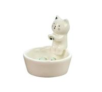 Buhdjfnke Portavelas con patas de , quemador de incienso con cono de , cuenco para incienso, soporte para conos de incienso de cerámica, soporte para incienso