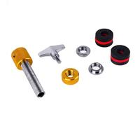 Buhdjfnke Poste de Soporte para Platillos Hi-Hat de Jazz Drum, Accesorio de Percusión, de Metal Antioxidante, Dorado.