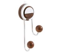 Buhdjfnke Potentes con Ventosa para Baño y Cocina, Diseño de Gancho de Doble Bola para Toallas, Batas y Esponjas Vegetales A