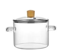 Buhdjfnke Potpourri de Olla Ollas de Vidrio para Cocinar en la Estufa Ollas Transparentes para Cocinar