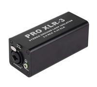 Buhdjfnke Pro XLR-3 Aislador de Bucle de EstéReo Profesional 3.5 6.35 XLR Filtro de Ruido de Audio Aislador Supresor de Ruido para PC