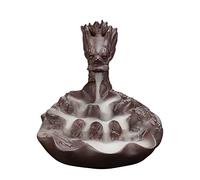 Buhdjfnke Quemador de Incienso de Reflujo de PúRpura Difusor de Aroma Xianglong Shengshi Quemador de Incienso de SáNdalo (A)