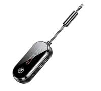 Buhdjfnke Receptor y Transmisor de Audio Bluetooth 5.4 2 en 1, Conector Auxiliar de 3,5 Mm, Adaptador Inalámbrico para Avión, para TV, Altavoz para Coche, PC, Auriculares