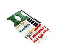 Buhdjfnke Reloj de ElectróNico de 30 LED, Kit de Bricolaje, Componentes de Placa PCB de Doble Capa, Conjunto de PráCtica de Soldadura, LED Rojo, Luz Roja