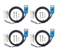 Buhdjfnke Sensor de proximidad inductivo SN04-N, interruptor de proximidad normalmente abierto NPN NO con soporte (, paquete de 4)