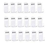 Buhdjfnke Soporte de pared para , 18 piezas, soporte de pared acrlico, estante de almacenamiento de discos de lbum, pantalla de vinilo transparente, almacenamiento sin taladrar