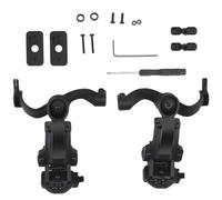 Buhdjfnke Soporte para Auriculares TáCticos Kit de Adaptador de Riel de Accesorios Montado en Soporte Ajustable para CancelacióN de Ruido, Juego A