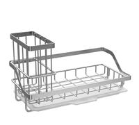 Buhdjfnke Soporte para esponja de acero inoxidable, soporte para de cocina extraíble con bandeja de drenaje, B 1 pieza