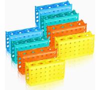 Buhdjfnke Soporte para Tubos de Ensayo de 8 Piezas de 4 Vías para Centrífugas de 0,5 Ml/1,5 Ml/10 Ml/15 Ml/50 Ml. Soporte para Tubos de Laboratorio Científico.