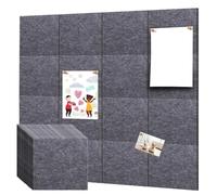 Buhdjfnke Tablero de Corcho, Tablero de Fieltro para Pared, Azulejo con 60 Chinchetas y Etiquetas Adhesivas Extraíbles Seguras para Tablón de Anuncios en la Oficina A