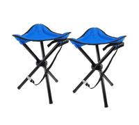 Buhdjfnke Taburete de camping portátil, plegable, asiento de trípode, silla de camping plegable, silla de viaje de tamaño mediano para picnic en el jardín y en el césped