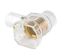 Buhdjfnke Tapa de Engarce de 1/2 Posición, 50 Piezas, Bloque de Terminales de PC de 1/2 Vías, Transparente, Cobre Puro, Terminal Abierto, Doble Puerto, Juego A