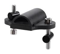 Buhdjfnke Tapa Superior de Tija de Sillín de Bicicleta de Fibra de Carbono con Tornillo para Abrazaderas Tija de Sillín F12 Cubierta Superior de Carbono Cubierta de Vástago Negro y Plateado