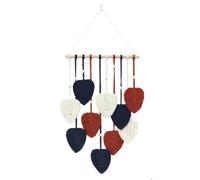 Buhdjfnke Tapiz de Hojas Macrame Colgante de Pared Bomiassi Decoración del Hogar Tapices de Hojas Coloridas Decoración de la Pared del Hogar, Colgante de Habitación-B