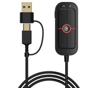 Buhdjfnke Tarjeta de Sonido GS10 Externa 7,1 Canales TypeC Gaming 3,5mm Convertidor de Audio para Auriculares para Juegos Móviles