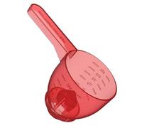 Buhdjfnke Tazas Medidoras Transparentes Tazas y Cucharas Medidoras Vasos Mezcladores Multiusos Básculas de Medición Transparentes Rojas