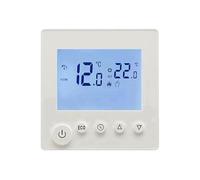 Buhdjfnke Termostato Eléctrico de Calefacción por Suelo Radiante AC95V-240V, Termostato de Habitación para Casa, Controlador de Temperatura, Pantalla LCD Digital K1H16A