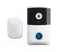 Buhdjfnke Timbre Inteligente Inalámbrico - Timbre Inalámbrico con Función de Intercomunicador - con Visión - Timbre para Seguridad del Hogar