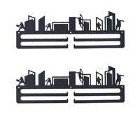 Buhdjfnke Urban Sports - Soporte para medallas de pared, diseño de maratón